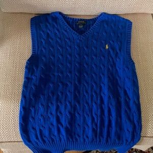 Ralph Lauren royal blue v-neck sweater
